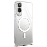 Magsafe Калъф за Samsung S25 Edge, Ringke Fusion Magnetic Case, Прозрачен (4)