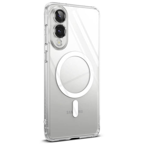 Magsafe Калъф за Samsung S25 Edge, Ringke Fusion Magnetic Case, Прозрачен (4)