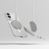 Magsafe Калъф за Samsung S25 Edge, Ringke Fusion Magnetic Case, Прозрачен (6)