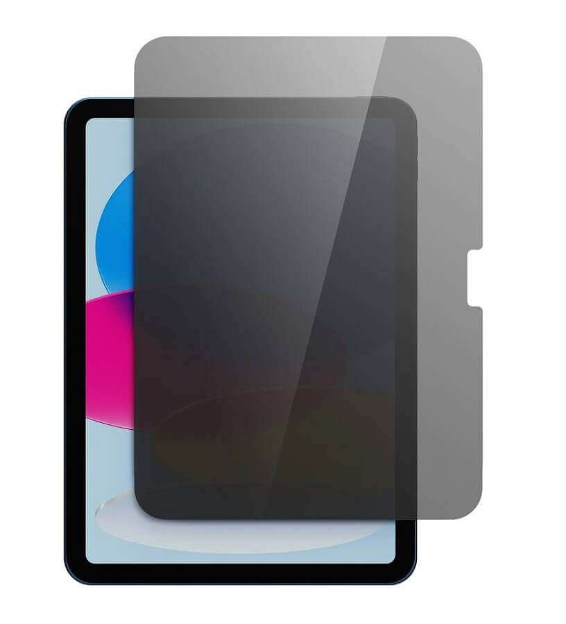 Затъмняващ Стъклен Протектор за iPad 11th 2025 A16/ 10th 2022, Tech-Protect Privacy Spy Plus Glass, Черен (2)