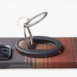 Magsafe Поставка-Пръстен, Pitaka MagEZ Ring Grip 3 Black-Grey, Черен (6)