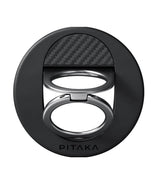Magsafe Поставка-Пръстен, Pitaka MagEZ Ring Grip 3 Black-Grey, Черен (2)