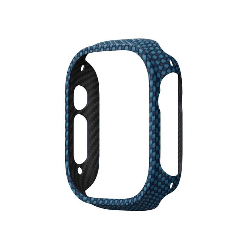 Карбонов Калъф за Apple Watch Ultra 49mm, Pitaka Air Moonrise Case, Син (3)