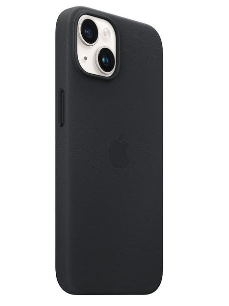 Оригинален Кожен Калъф за iPhone 13, Leather Magsafe Case MPP43ZM/A, Черен (2)