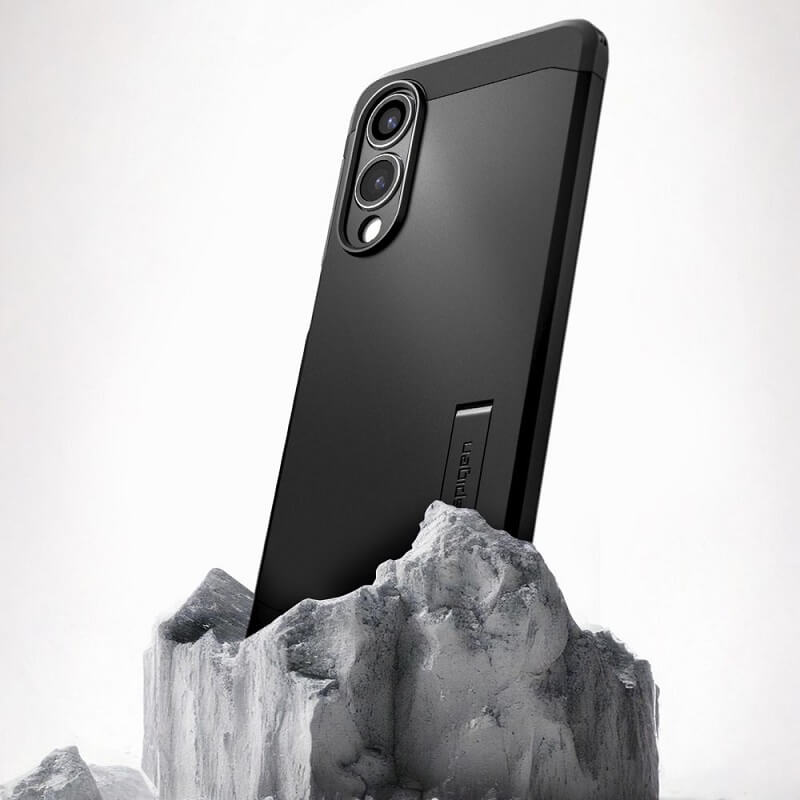 Magsafe Противоударен Калъф за Samsung S25 Edge, Spigen Tough Armor Case, Черен (10)