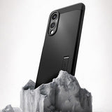 Magsafe Противоударен Калъф за Samsung S25 Edge, Spigen Tough Armor Case, Черен (10)