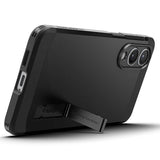 Magsafe Противоударен Калъф за Samsung S25 Edge, Spigen Tough Armor Case, Черен (9)