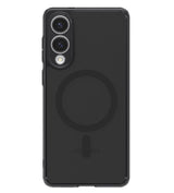Magsafe Противоударен Калъф за Samsung S25 Edge, Spigen Ultra Hybrid Frost Case, Черен (2)