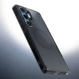 Magsafe Противоударен Калъф за Samsung S25 Edge, Spigen Ultra Hybrid Frost Case, Черен (8)