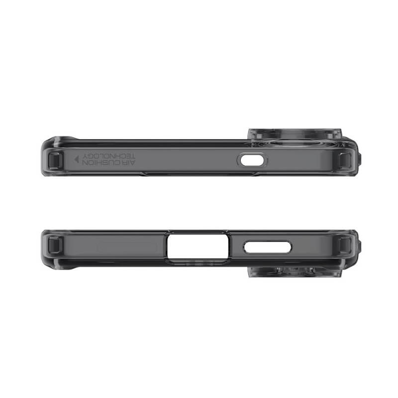 Magsafe Противоударен Калъф за Samsung S25 Edge, Spigen Ultra Hybrid Frost Case, Черен (5)