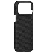 Magsafe Калъф за iPhone 17 Pro Max, Pitaka Edge Black-Gray Case, Черен (3)