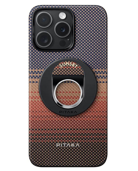 Magsafe Поставка-Пръстен, Pitaka MagEZ Ring Grip 3 Sunset, Кафяв (7)