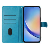 Кожен Калъф с Джобове за Honor 400 Lite, Butterfly Wallet Book Case, Син (4)