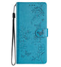 Кожен Калъф с Джобове за Honor 400 Lite, Butterfly Wallet Book Case, Син