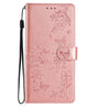 Кожен Калъф с Джобове за Honor 400 Lite, Butterfly Wallet Book Case, Розов