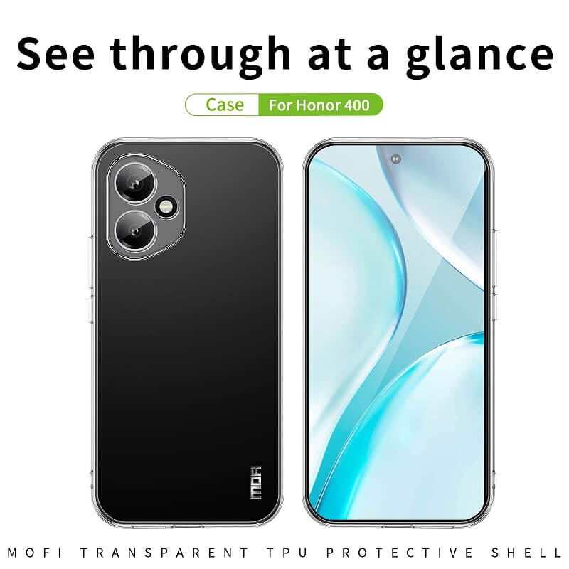 Силиконов Калъф за Honor 400, Slim Transperant Case, Прозрачен (3)