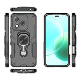 Калъф с Пръстен-Стойка за Honor 400 Lite, Kickstand Armor Case, Черен (3)