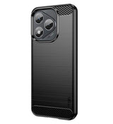 Противоударен Калъф за Honor 400, Premium Carbon Case, Черен