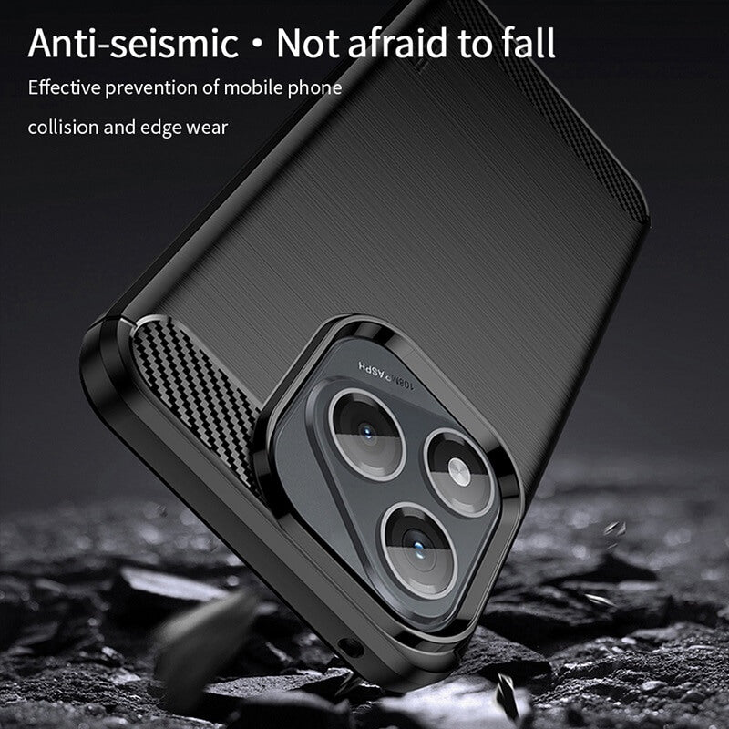 Противоударен Калъф за Honor 400, Premium Carbon Case, Черен (5)