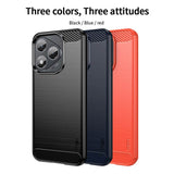 Противоударен Калъф за Honor 400, Premium Carbon Case, Черен (7)