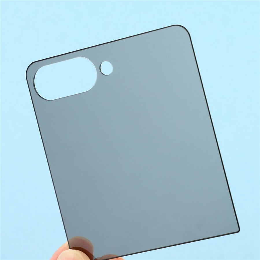 Затъмняващ Протектор за Samsung Z Flip 7, Privacy High Alu Glass, Черен (3)