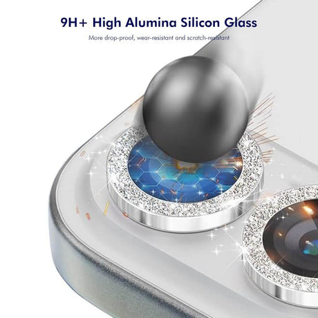 Протектор за Камерата на Samsung Z Flip 7, Cam Lens Glitter Glass, Златист (3)