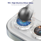 Протектор за Камерата на Samsung Z Flip 7, Cam Lens Glitter Glass, Черен (3)