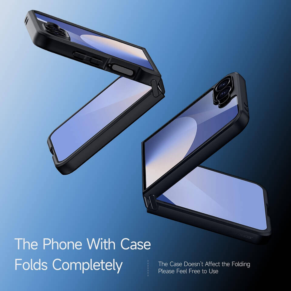 Тънък Калъф за Samsung Z Flip 7, Dux Ducis Aimo Case, Черен (10)
