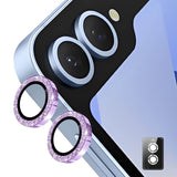 Протектор за Камерата на Samsung Z Flip 7, Cam Lens Glitter Glass, Лилав