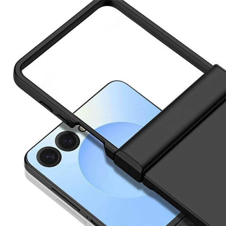 Калъф с Предпазител за Samsung Galaxy Z Flip 7, Skin-Touch Hinge Case, Розов (2)