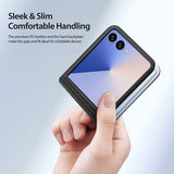 Кожен Калъф Samsung Z Flip 7, Dux Ducis Bril Case, Черен (3)