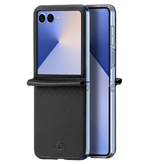 Кожен Калъф Samsung Z Flip 7, Dux Ducis Bril Case, Черен
