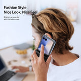 Кожен Калъф Samsung Z Flip 7, Dux Ducis Bril Case, Черен (5)