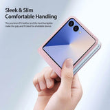 Кожен Калъф Samsung Z Flip 7, Dux Ducis Bril Case, Розов (3)