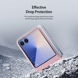 Кожен Калъф Samsung Z Flip 7, Dux Ducis Bril Case, Розов (7)