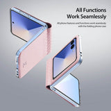 Кожен Калъф Samsung Z Flip 7, Dux Ducis Bril Case, Розов (6)
