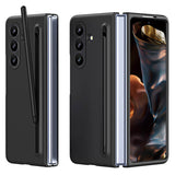 Калъф с Писалка за Samsung Z Fold 7, GKK Stylus Hard Case, Черен