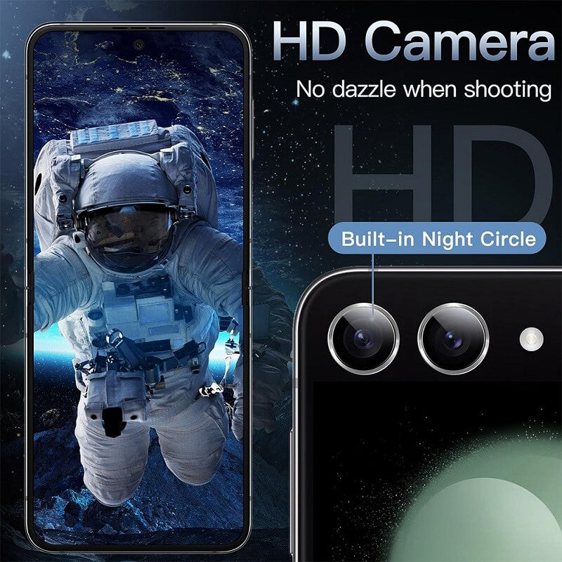 Протектор за Камерата на Samsung Z Flip 7, Cam Lens Glass, Черен (5)