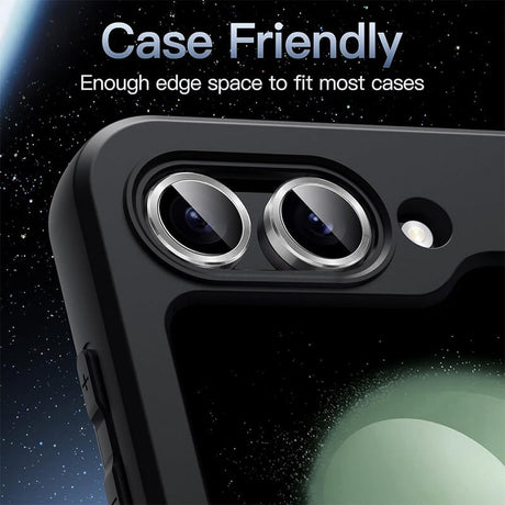 Протектор за Камерата на Samsung Z Flip 7, Cam Lens Glass, Черен (6)