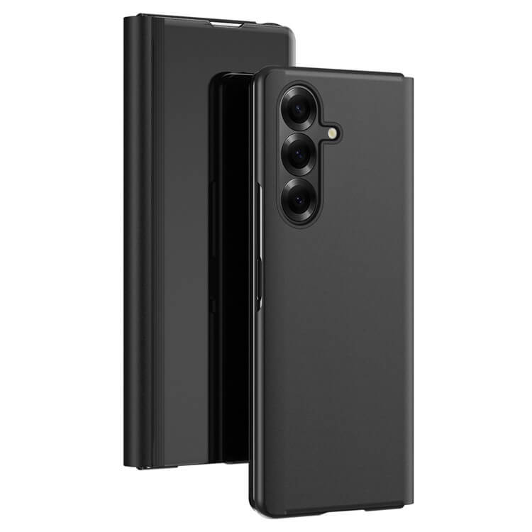 Кожен Калъф с Поставка за Samsung Z Fold 7, GKK Leather Case, Черен (2)