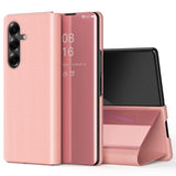 Кожен Калъф с Поставка за Samsung Z Fold 7, GKK Leather Case, Розов