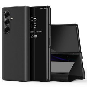 Кожен Калъф с Поставка за Samsung Z Fold 7, GKK Leather Case, Черен