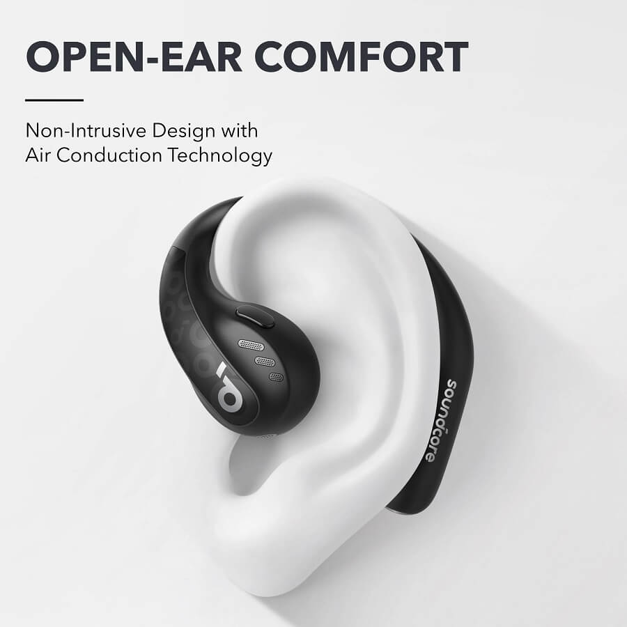 Безжични Слушалки, Anker Soundcore AeroFit Pro A3871G11 Bluetooth, Черен (2)