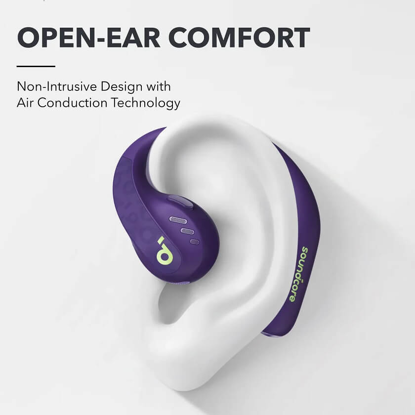 Безжични Слушалки, Anker Soundcore AeroFit Pro A3871GQ1 Bluetooth, Лилав (2)