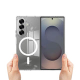 Magsafe Калъф за Samsung Z Fold 7, Magnetic Acrylic Clear Case, Прозрачен (5)