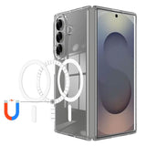 Magsafe Калъф за Samsung Z Fold 7, Magnetic Acrylic Clear Case, Прозрачен (3)