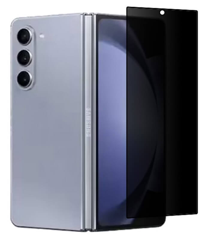 Затъмняващ Протектор за Samsung Z Fold 7, Privacy Anti-Spy Glass, Черен