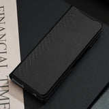 Кожен Калъф за Samsung Z Fold 7, Dux Ducis Bril Case, Черен (10)