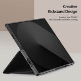 Кожен Калъф за Samsung Z Fold 7, Dux Ducis Bril Case, Черен (6)