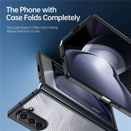 Тънък Калъф за Samsung Z Fold 7, Dux Ducis Aimo Case, Черен (9)